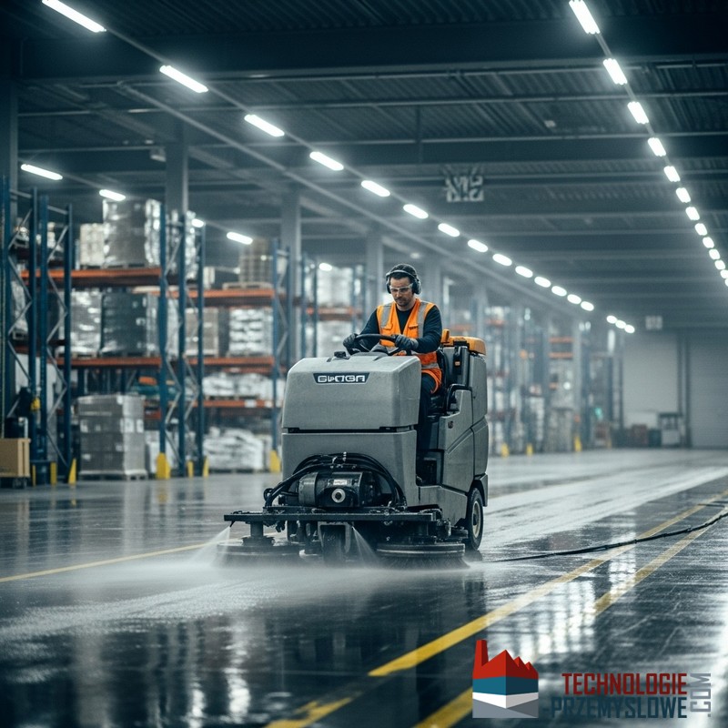 Mycie posadzek przemysłowych